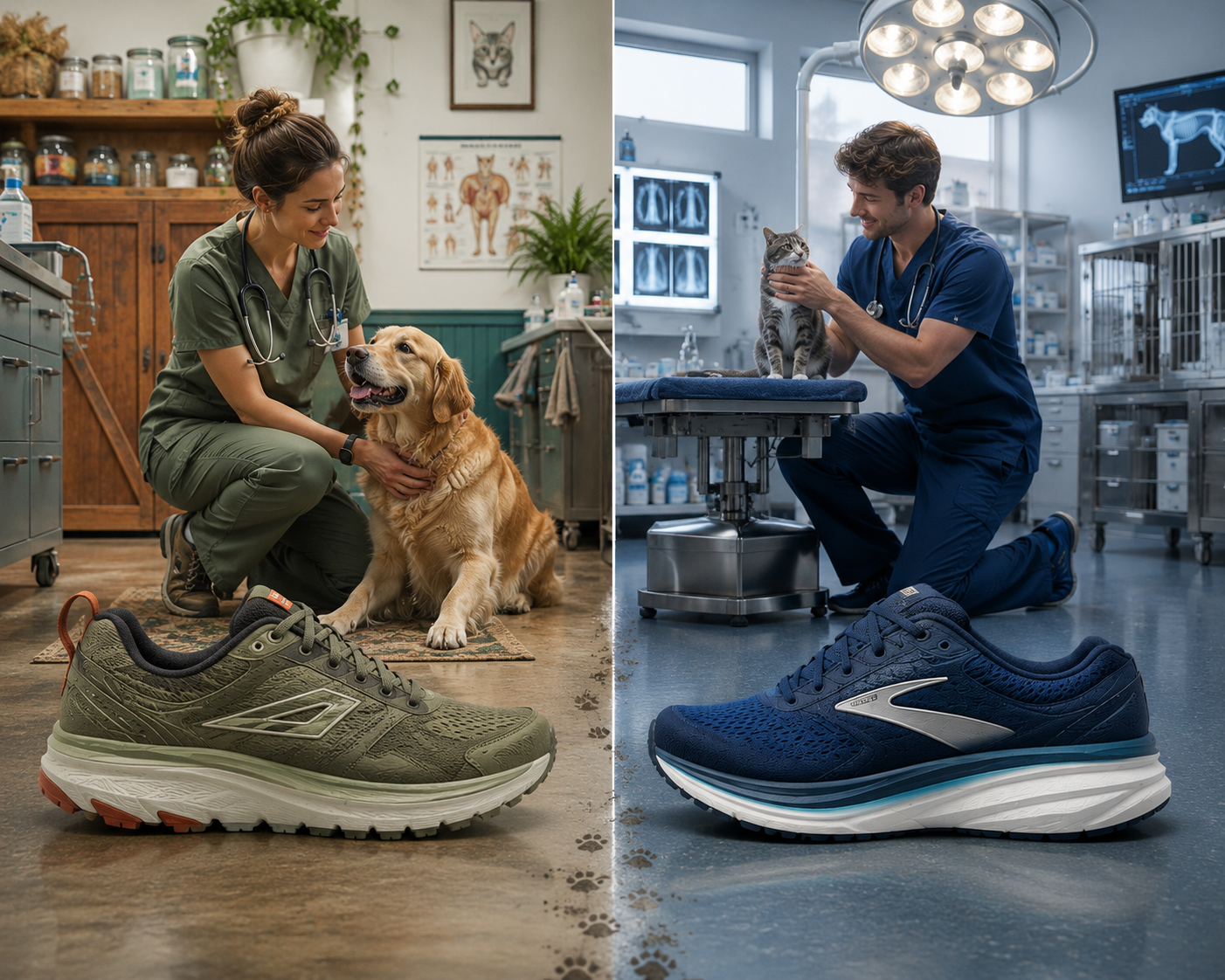 Altra vs Brooks for Veterinarians