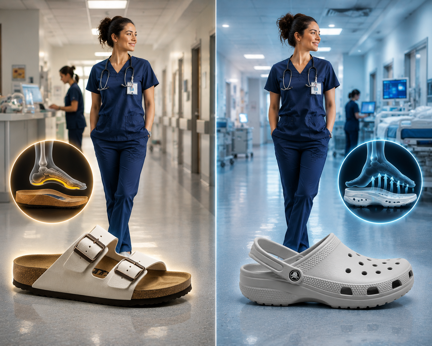 Birkenstock vs Crocs for Nurses