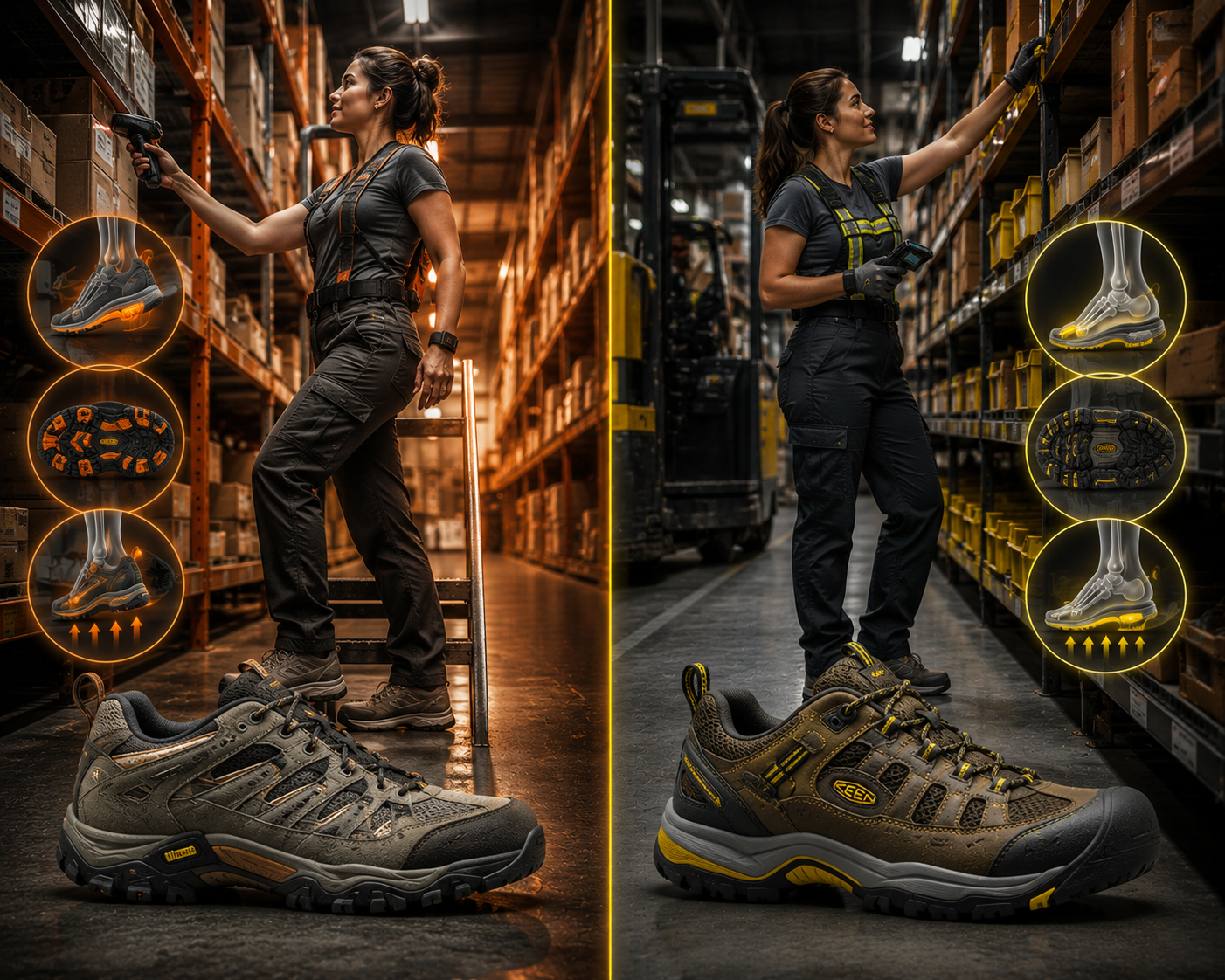 Merrell vs Keen for Warehouse Pickers